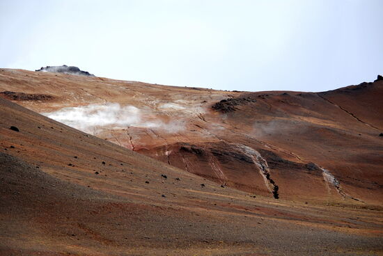 Dampföffnungen am Berg