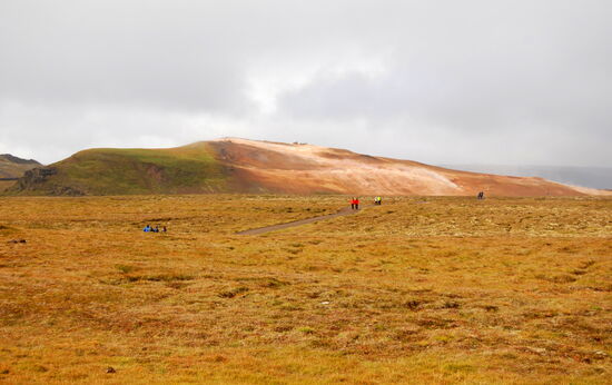 noch ein kurzer Halt am Parkplatz von Leirhnjúkur