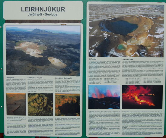 Informationstafel am Parkplatz