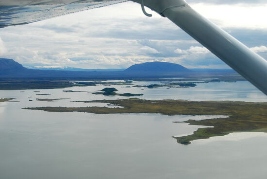 und Blick über den See