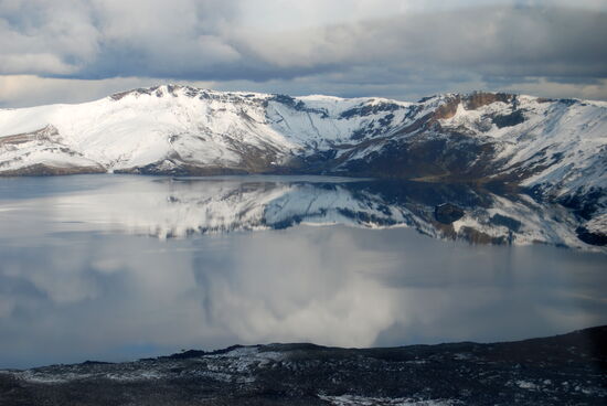 noch einmal über den See Öskjuvatn