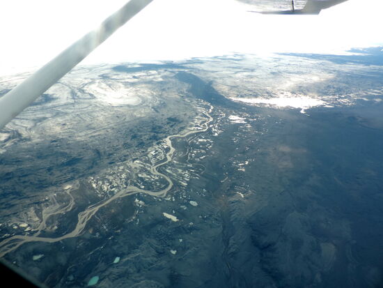 Flußarme am Gletscherrand