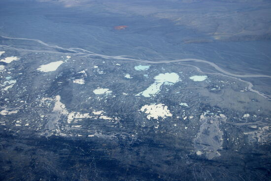 Flußläufe am Gletscherrand