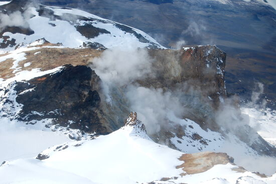 rundherum dampfte es