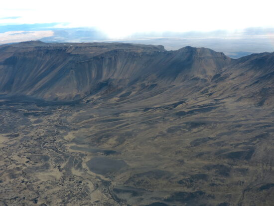 der Gebirgszug Herðubreiðartögl