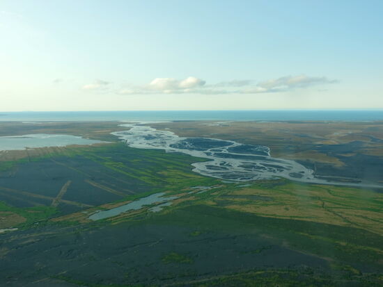 Mündung der Jökulsá á Föllum