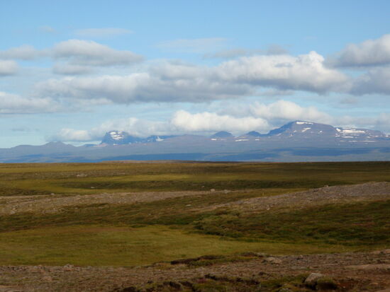 die Bergkette im Osten