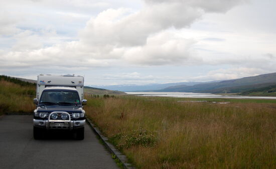 unser Stellplatz hinter dem Informationszentrum