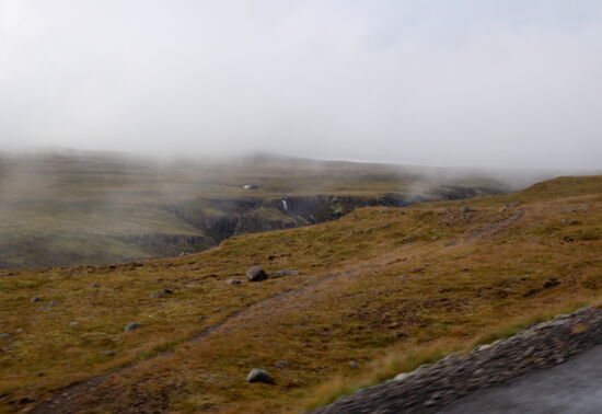 die Wolken stiegen aus dem Tal auf