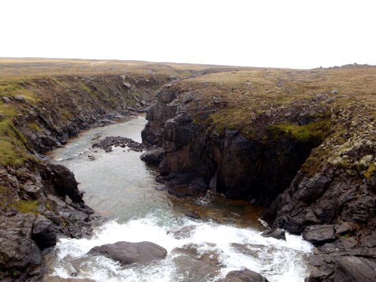 Flußlauf auf der Hochfläche