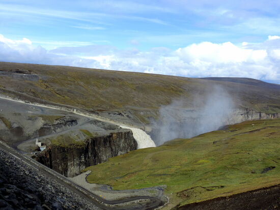 Blick vom zweiten Staudamm
