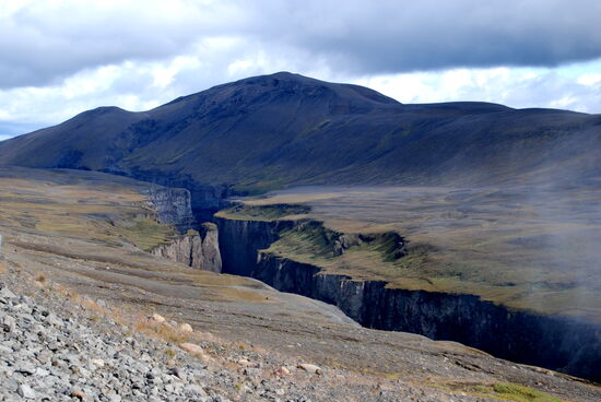 die Schlucht in Richtung Norden