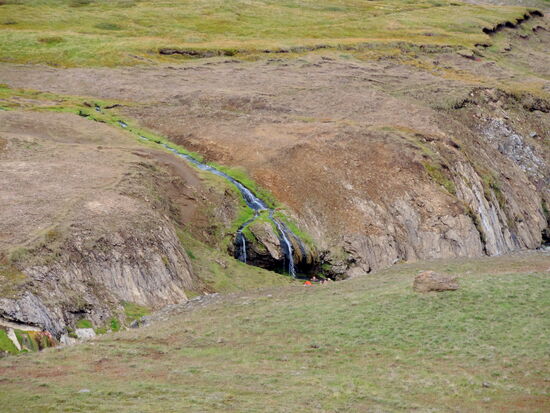 noch ein Blick auf die Badestelle von der gegenüberliegenden Seite