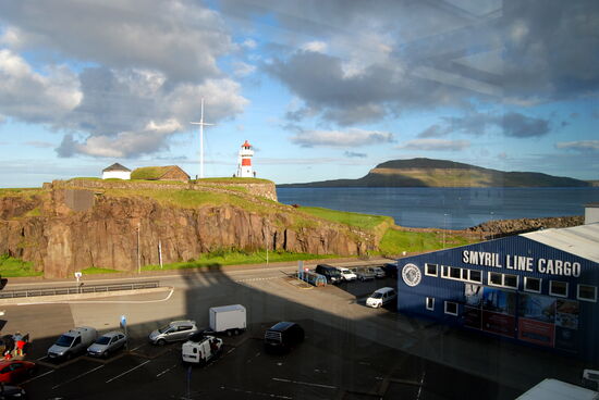 Skansin vom Fährterminal aus