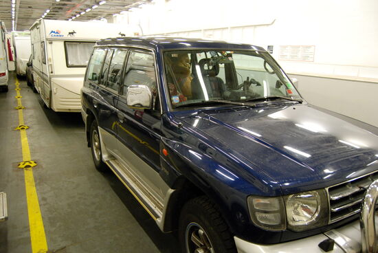 wir warteten neben der Rampe