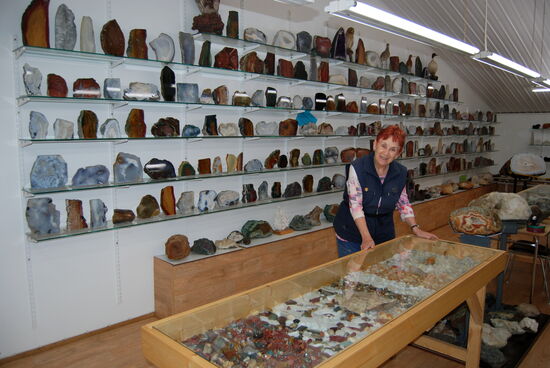 im Steinmuseum in Djúpivogur