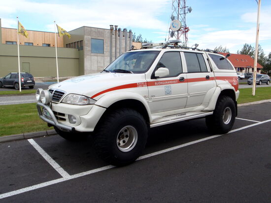 SsangYong Musso mit vergrößertem Fahrwerk