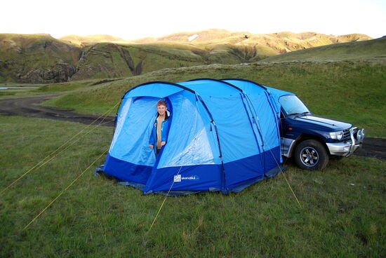 unser Autozelt am Pajero