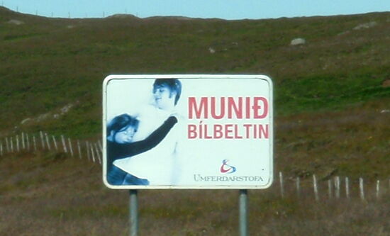 Aufforderung den Sicherheitsgurt anzulegen