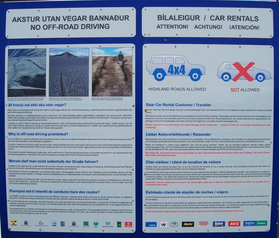 Informationstafel, wie wir sie schon 2010 fotografiert hatten