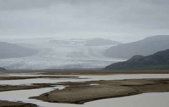 der Fláajökull kommt in Sicht