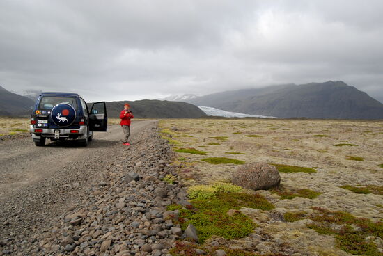 auf dem Stichweg zum Fláajökull