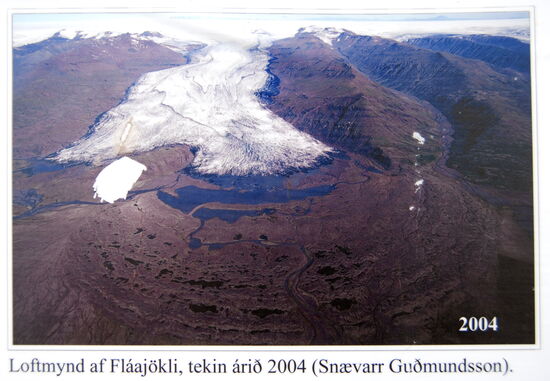 Luftbild des Gletschers