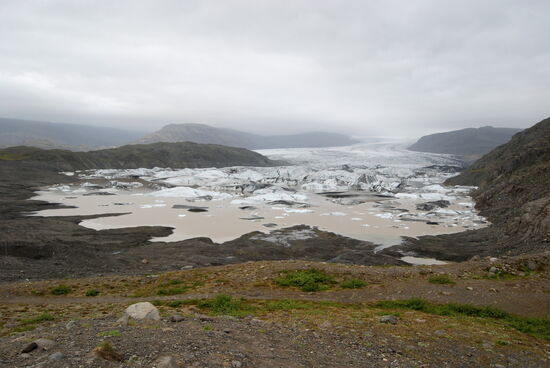 der geschrumpfte Gletschersee