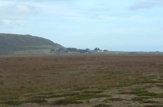 das Dorf kommt wieder in Sicht