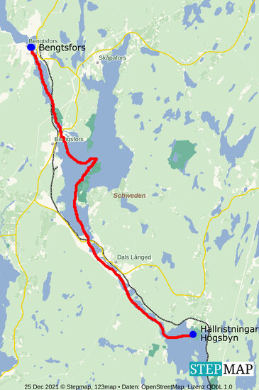 von Bengtsfors zu den Felsritzungen bei Högsbyn