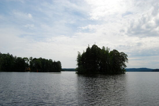 Ausfahrt in den Laxsjön bei Billingsfors