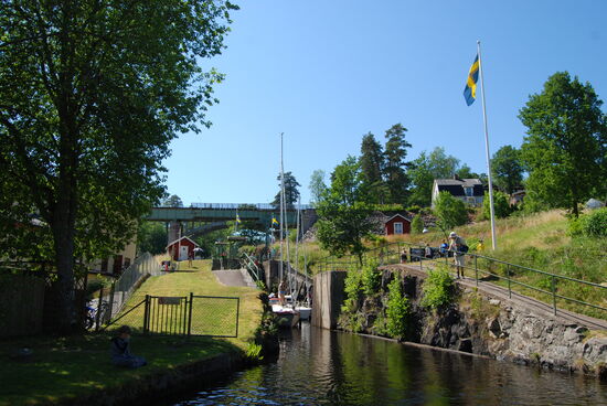 Ausfahrt aus den oberen Schleusen