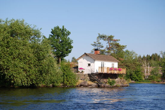 Haus über dem Wasser