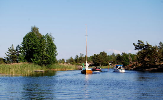 dichter Bootsverkehr