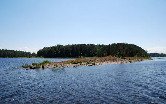 auf dem Östebosjön mit