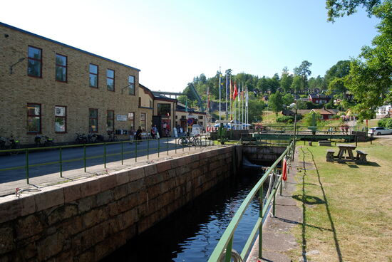 Blick über die untere Schleuse