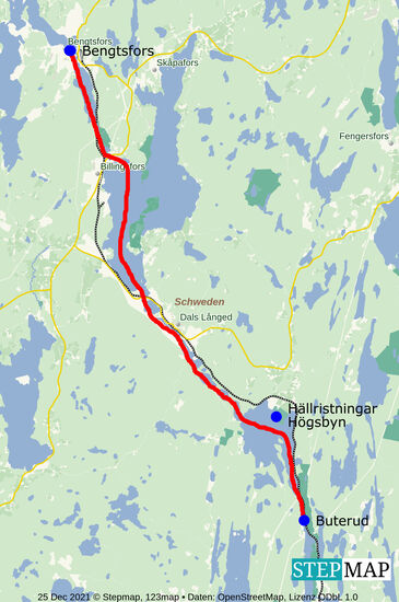 von Buterud nach Bengtsfors