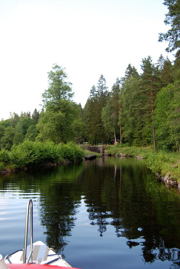 Anfahrt auf die zwei nächsten Schleusen