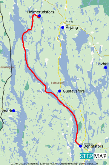 von Bengtsfors nach Holmerudsfors