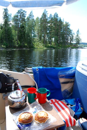 bei der Kafferast in einer Bucht