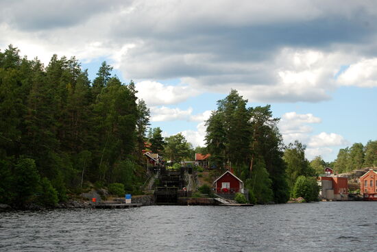die Schleusen von Lennartsfors