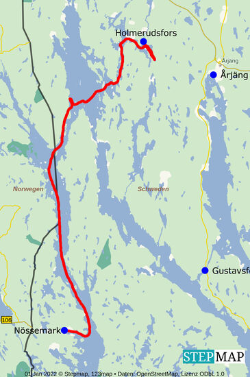 von Holmerudsfors nach Nössemark