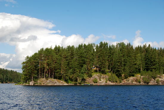 fuhren wir zurück in Richtung des offenen Sees Foxen