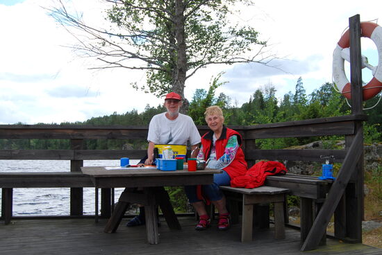 zurück am Boot machten wir erst einmal Kafferast