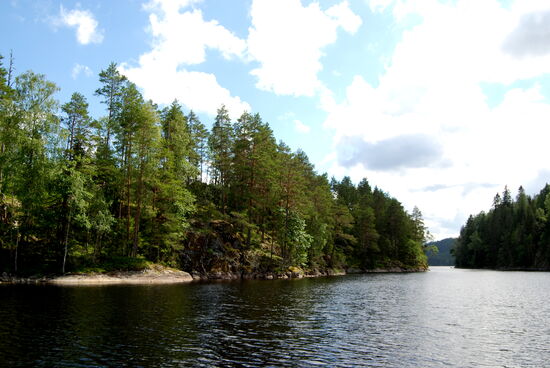 in Richtung norwegische Grenze