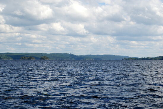 wir fuhren den langgestreckten Stora Le in Richtung Süden