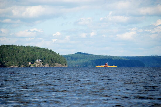 dann kam wieder die Fähre in Sicht