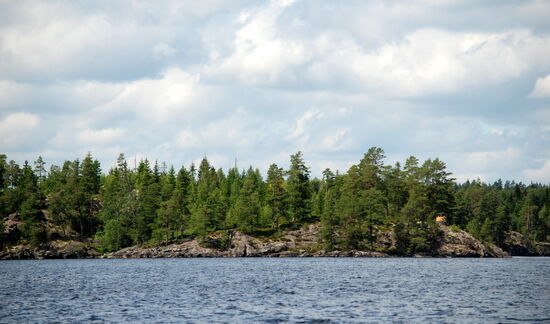 die norwegische Grenze bei Mossviksröset