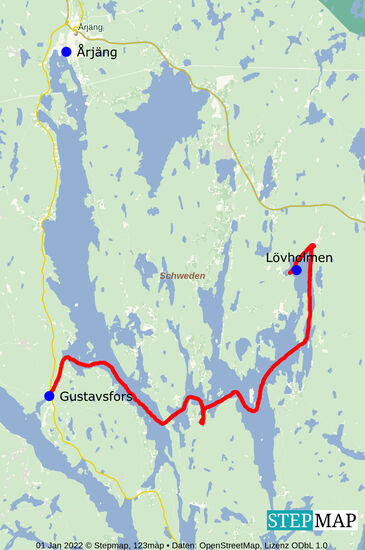 von Gustavsfors nach Lövholmen
