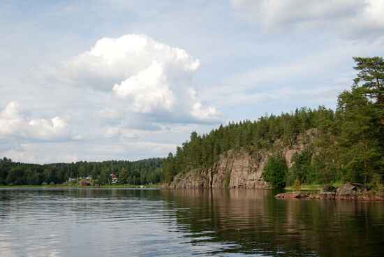 zwischen Ramön und Festland kam Sillebotten in Sicht